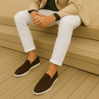 Fabrice – Mocassins élégants en suède